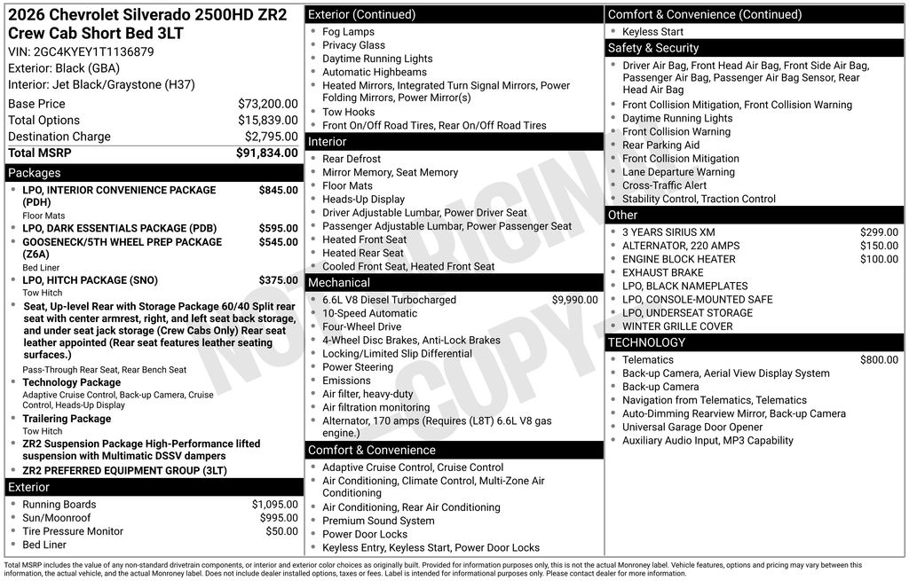 Certified Used 2026 Black Chevrolet ZR2 image 5