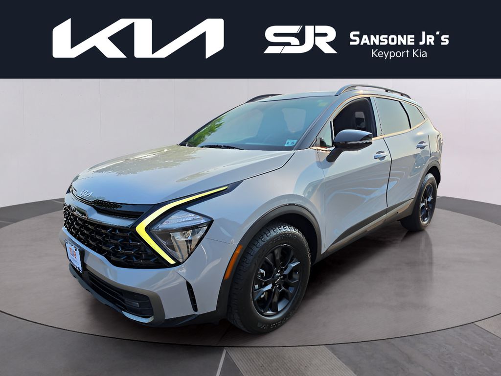 Wolf Gray/Ebony Black Roof 2023 Kia Sportage SUV / Crossover All-Wheel Drive 8-Speed Automatic