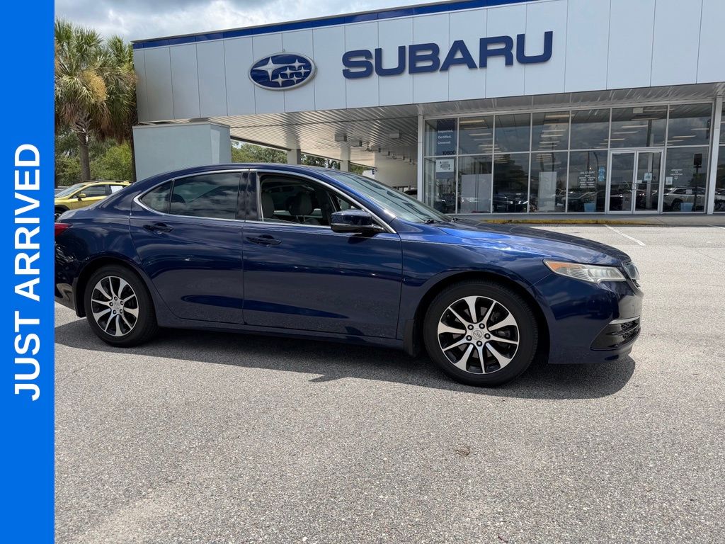 Blue 2015 Acura TLX Sedan Front-Wheel Drive 8-Speed Dual Clutch