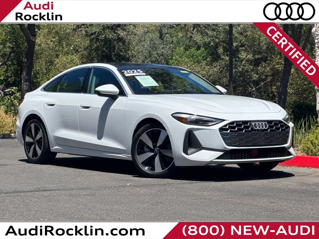 Glacier White 2025 Audi A5 Sedan All-Wheel Drive 7-Speed Automatic