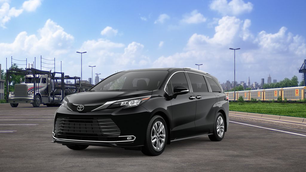 Midnight Black Metallic 2026 Toyota Sienna Minivan All-Wheel Drive Continuously Variable Transmission