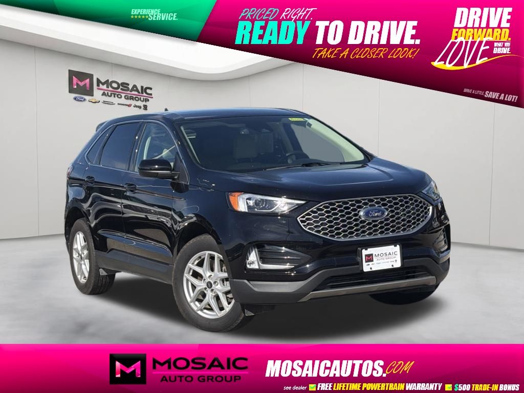 Agate Black Metallic 2024 Ford Edge SUV / Crossover All-Wheel Drive 8-Speed Automatic