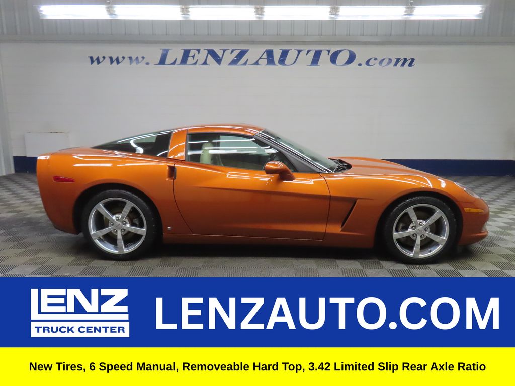 Atomic Orange Metallic 2008 Chevrolet Corvette Coupe RWD Coupe Rear-Wheel Drive 6-Speed Manual
