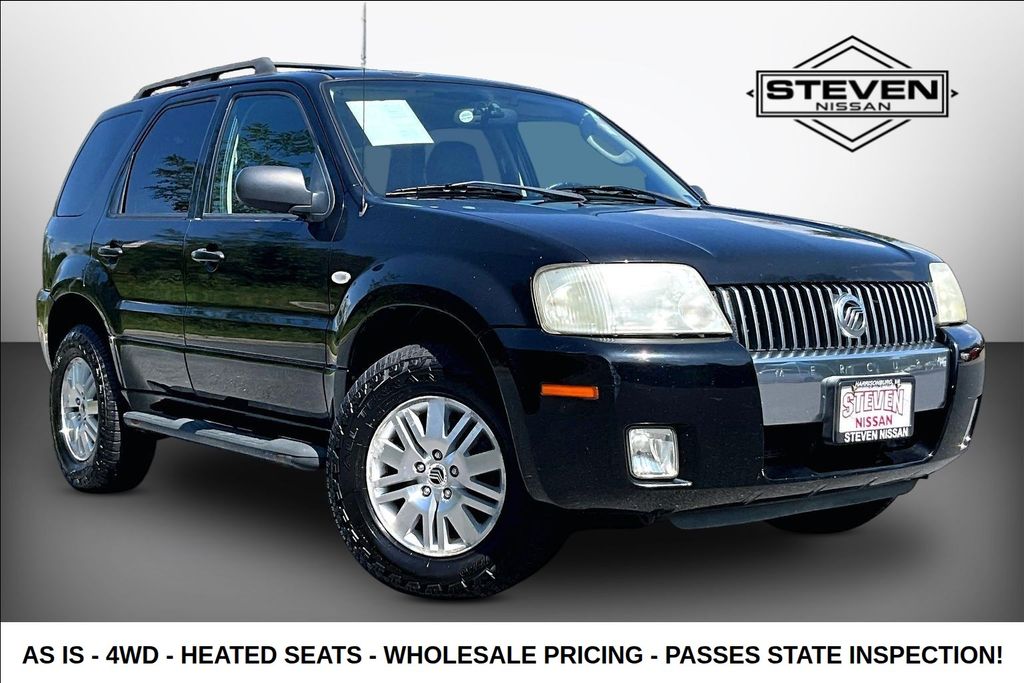 Black Clearcoat 2005 Mercury Mariner SUV / Crossover All-Wheel Drive 4-Speed Automatic Overdrive