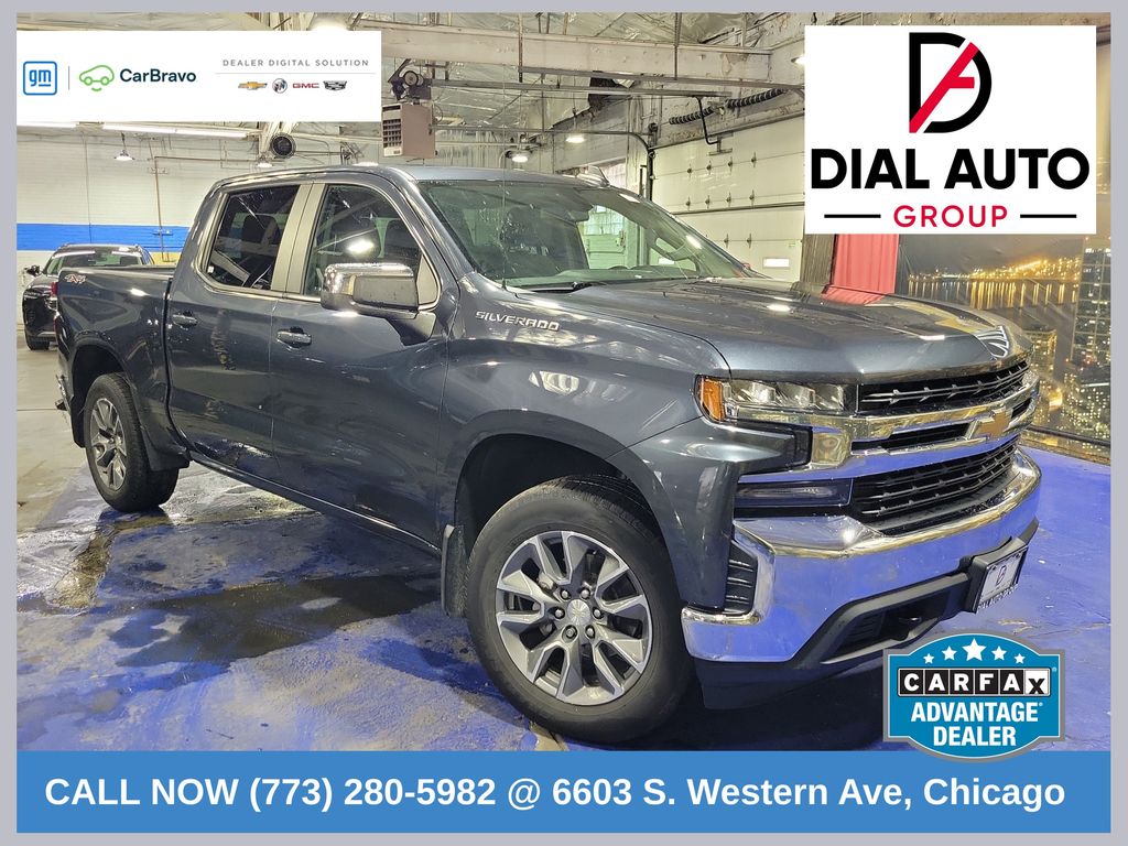 Shadow Gray Metallic 2021 Chevrolet Silverado 1500 Pickup Truck Four-Wheel Drive 8-Speed Automatic