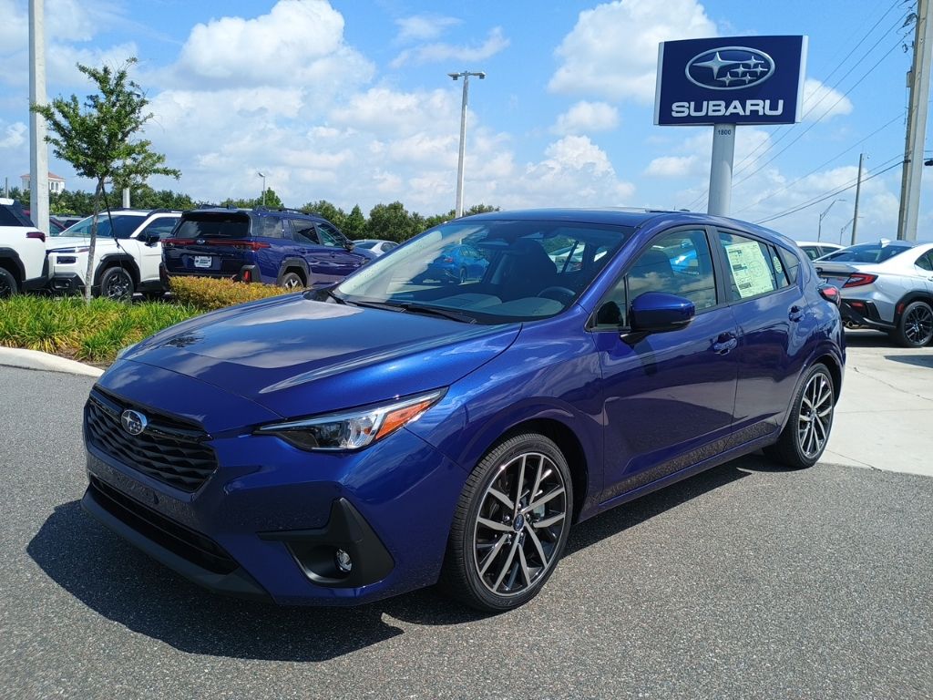 Blue 2026 Subaru Impreza Wagon All-Wheel Drive Continuously Variable Transmission