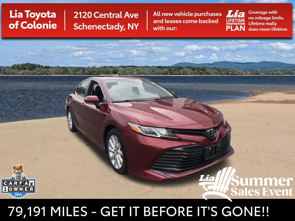 Red (Ruby Flare Pearl) 2018 Toyota Camry Sedan Front-Wheel Drive 8-Speed Automatic