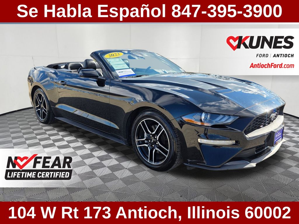 Shadow Black 2022 Ford Mustang EcoBoost Premium Convertible RWD Convertible Rear-Wheel Drive Automatic