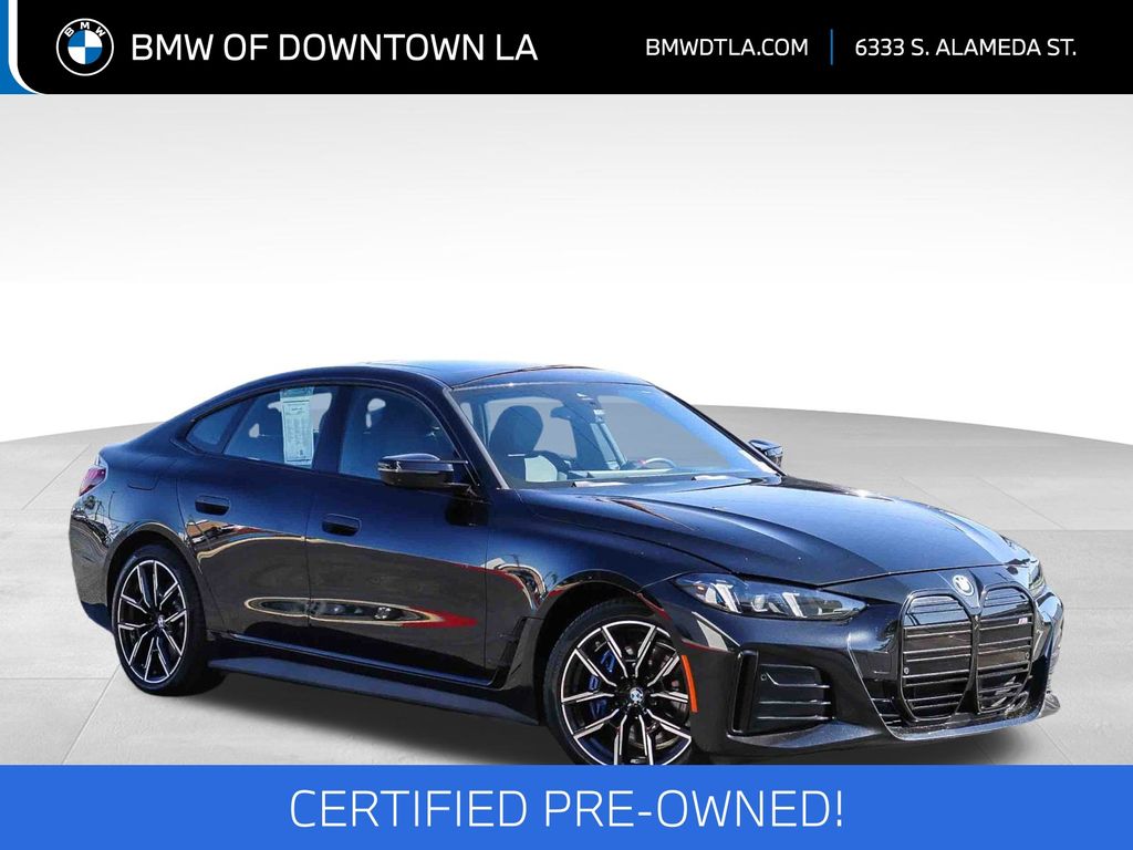 Black Sapphire Metallic 2025 BMW i4 M50 Gran Coupe AWD Sedan All-Wheel Drive Automatic