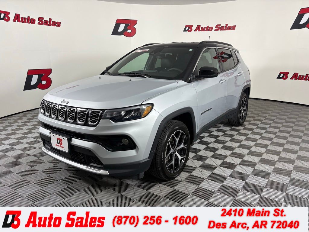 Silver Zynith Metallic Clearcoat 2025 Jeep Compass Limited 4WD SUV / Crossover Four-Wheel Drive 8-Speed Automatic