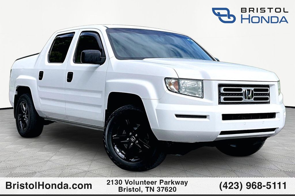 White 2006 Honda Ridgeline Pickup Truck All-Wheel Drive 5-Speed Automatic