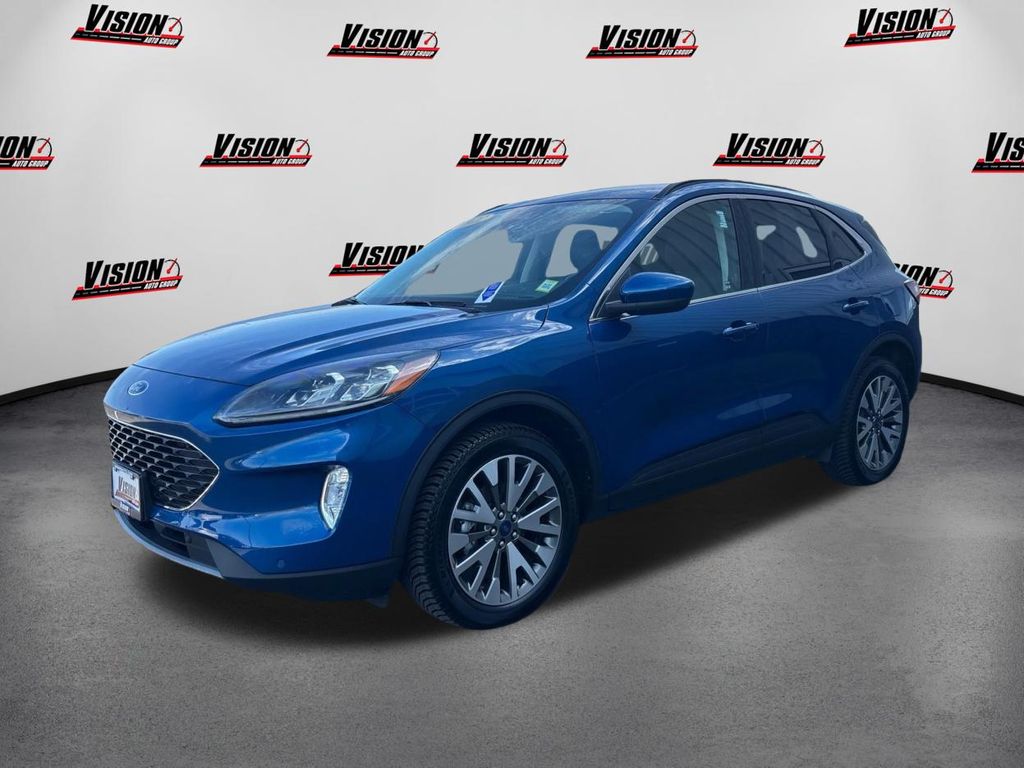 Blue Metallic 2022 Ford Escape Hybrid Titanium AWD SUV / Crossover All-Wheel Drive Continuously Variable Transmission