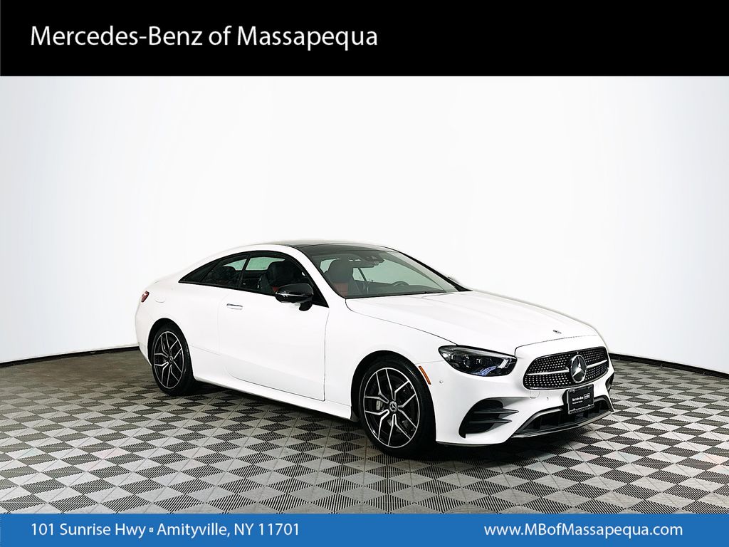 Polar White 2023 Mercedes-Benz E-Class E 450 4MATIC Sedan All-Wheel Drive 9-Speed Automatic
