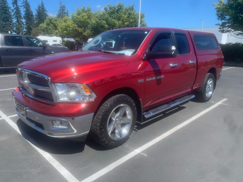 Deep Cherry Red Crystal Pearlcoat 2012 RAM 1500 Pickup Truck Four-Wheel Drive 6-Speed Automatic