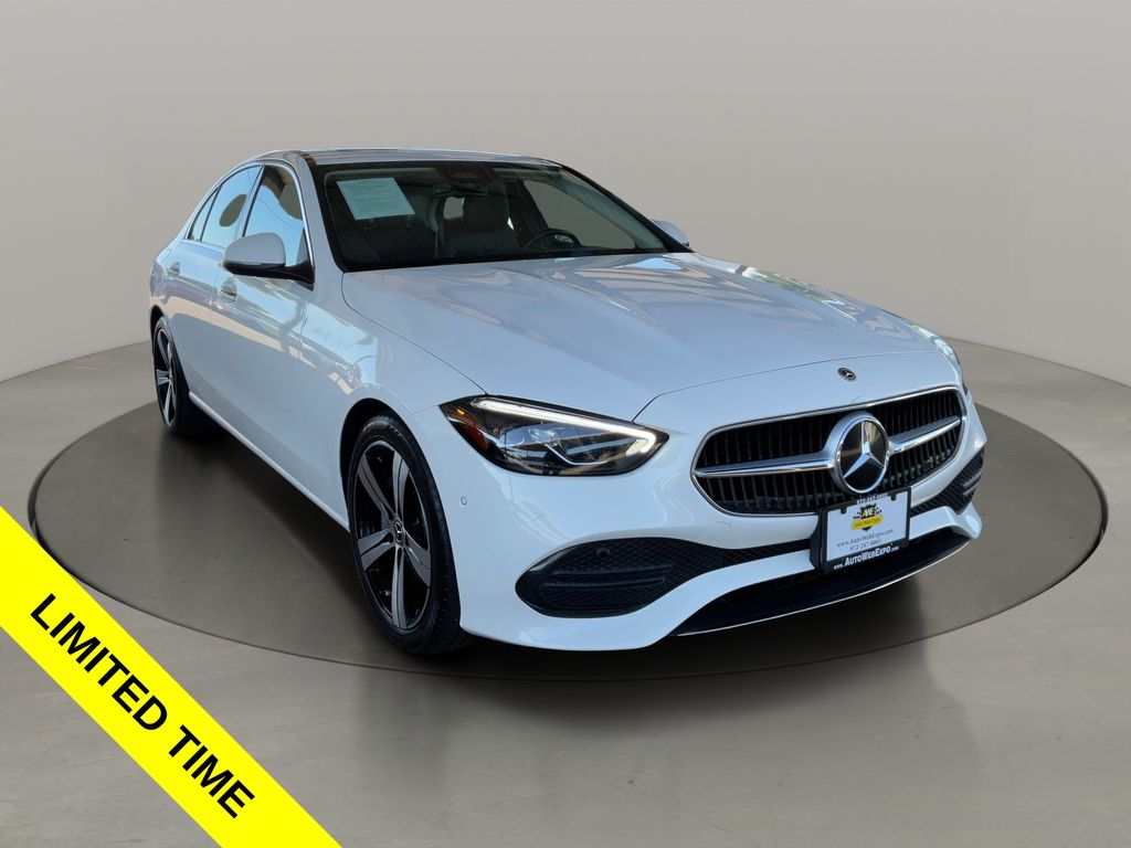 White 2025 Mercedes-Benz C-Class Sedan Rear-Wheel Drive 9-Speed Automatic