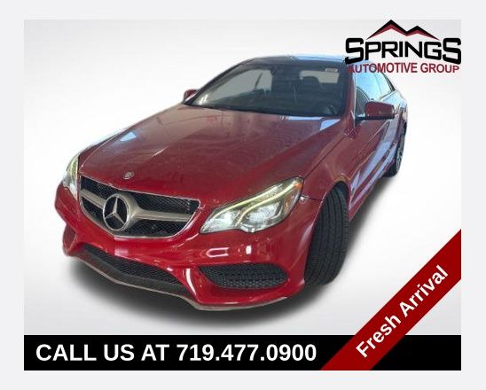 Red 2016 Mercedes-Benz E-Class Coupe All-Wheel Drive 7-Speed Automatic