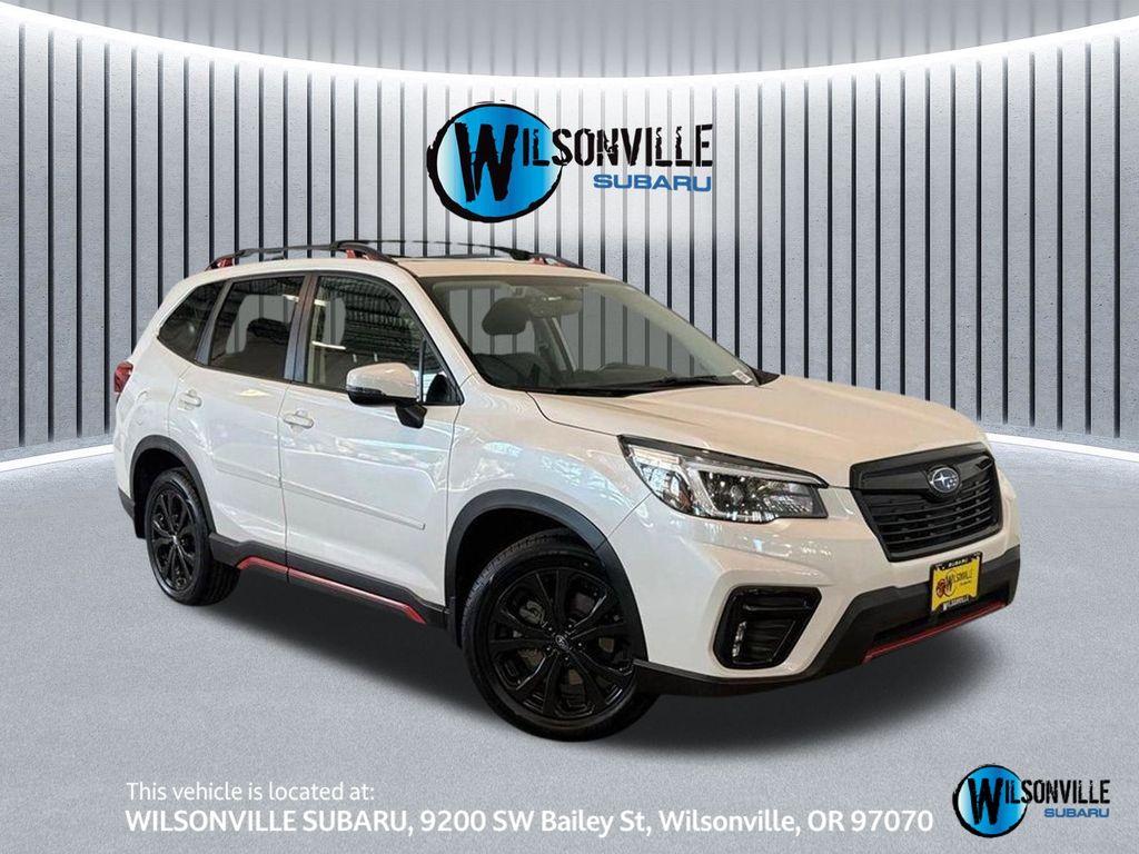 Crystal White Pearl 2021 Subaru Forester Sport Crossover AWD SUV / Crossover All-Wheel Drive Continuously Variable Transmission