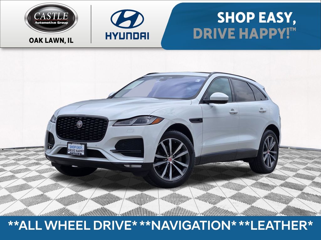 White 2021 Jaguar F-PACE SUV / Crossover All-Wheel Drive 8-Speed Automatic