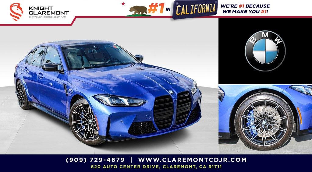 Portimao Blue Metallic 2025 BMW M3 Competition xDrive Sedan All-Wheel Drive 8-Speed Automatic