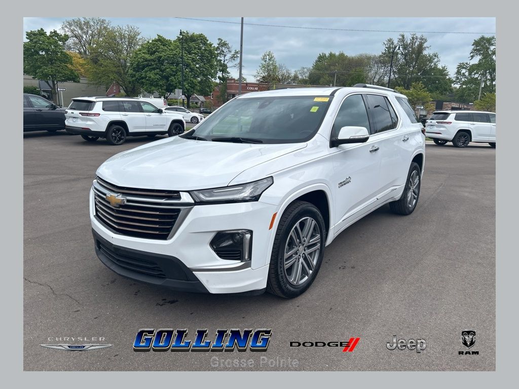 Summit White 2023 Chevrolet Traverse SUV / Crossover Four-Wheel Drive 9-Speed Automatic