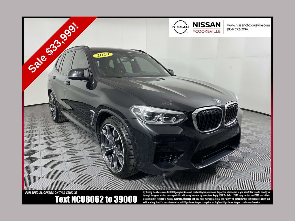 Black Sapphire Metallic 2020 BMW X3 M AWD SUV / Crossover All-Wheel Drive 8-Speed Automatic