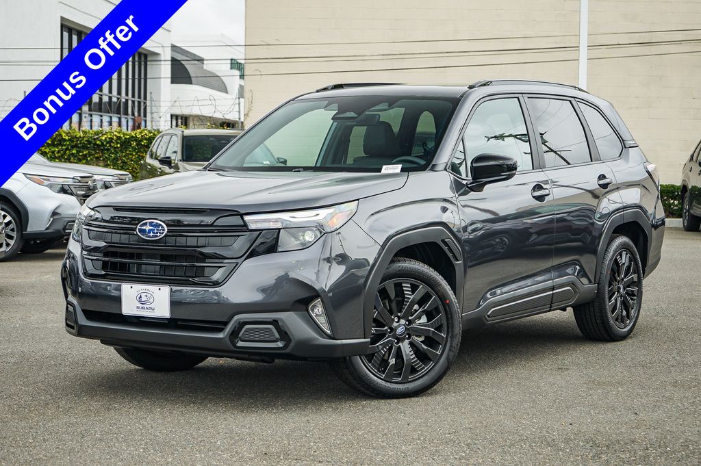 Gray Metallic 2026 Subaru Forester SUV / Crossover All-Wheel Drive Continuously Variable Transmission