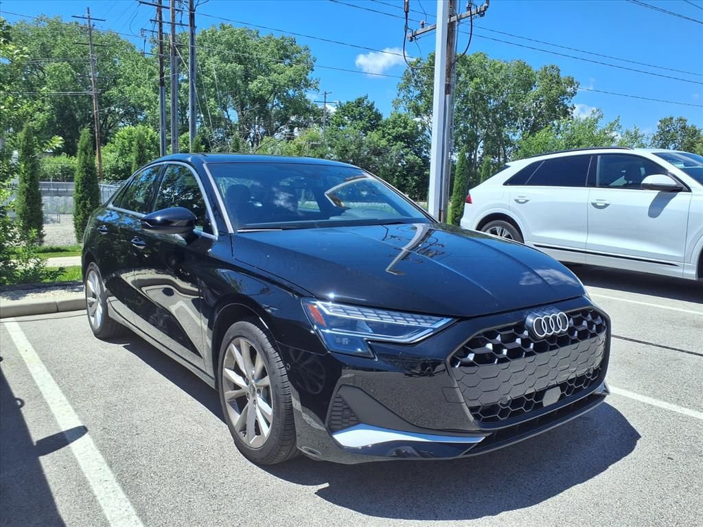 Brilliant Black 2025 Audi A3 quattro Premium 40 TFSI Sedan All-Wheel Drive 7-Speed Automatic