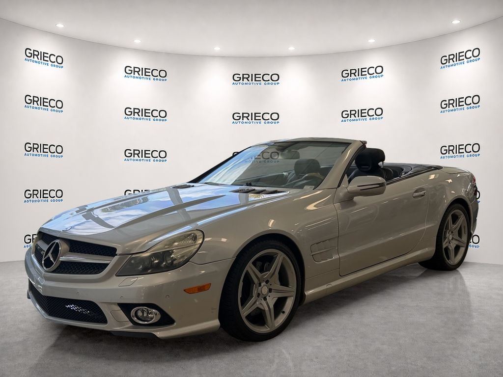 Iridium Silver Metallic 2009 Mercedes-Benz SL-Class Convertible Rear-Wheel Drive 7-Speed Automatic