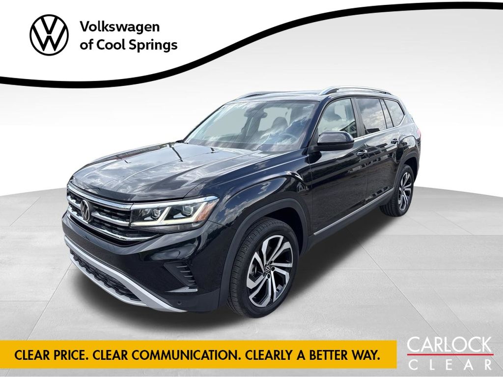 Deep Black 2023 Volkswagen Atlas SUV / Crossover All-Wheel Drive 8-Speed Automatic
