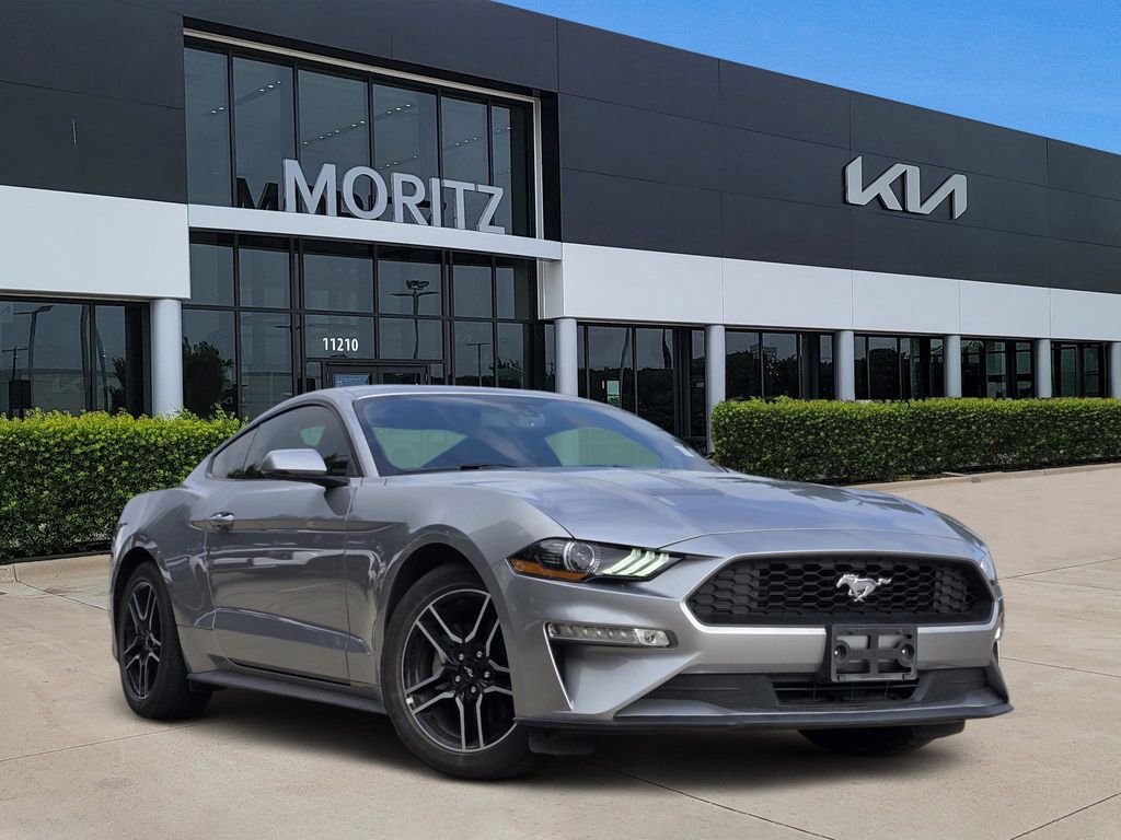 Iconic Silver Metallic 2020 Ford Mustang EcoBoost Premium Coupe RWD Coupe Rear-Wheel Drive Automatic