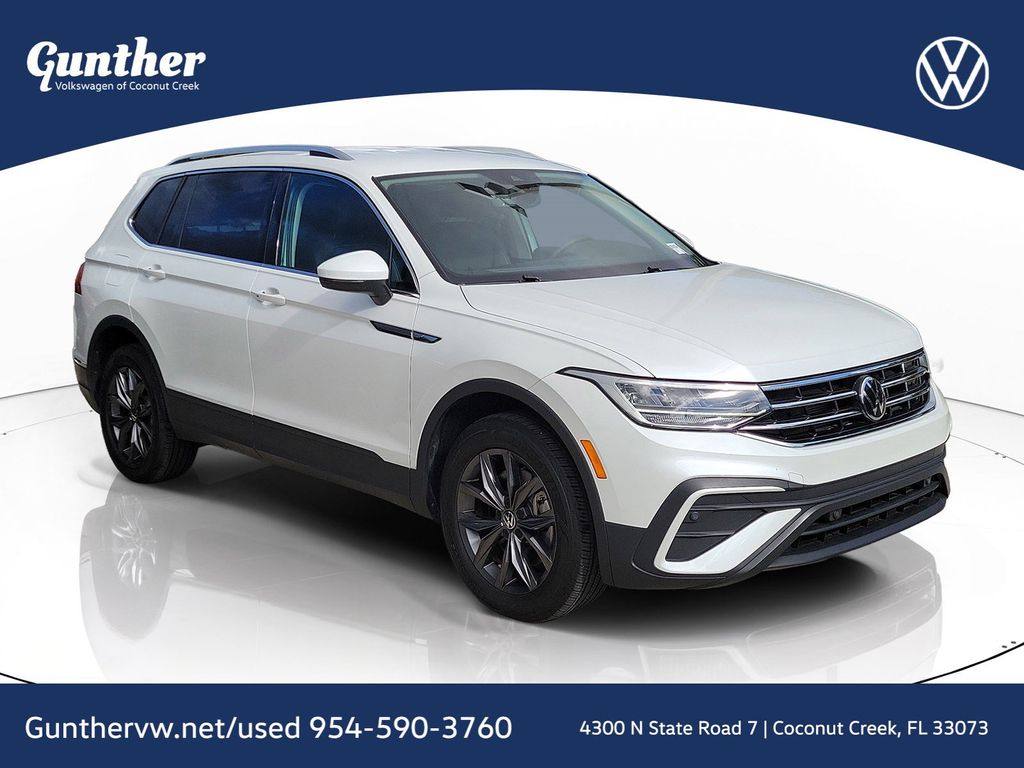 Opal White 2023 Volkswagen Tiguan SUV / Crossover Front-Wheel Drive 8-Speed Automatic