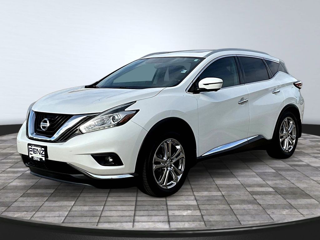 Pearl White 2015 Nissan Murano Platinum AWD SUV / Crossover All-Wheel Drive Continuously Variable Transmission