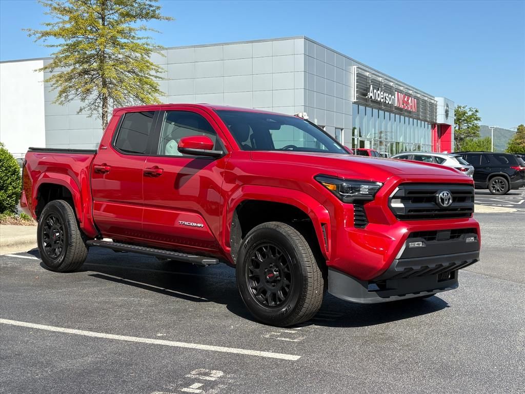 Supersonic Red 2024 Toyota Tacoma SR5 Double Cab 4WD Pickup Truck Four-Wheel Drive 8-Speed Automatic