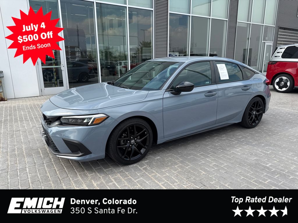 Gray Pearl 2023 Honda Civic Hatchback Hatchback Front-Wheel Drive 6-Speed Manual