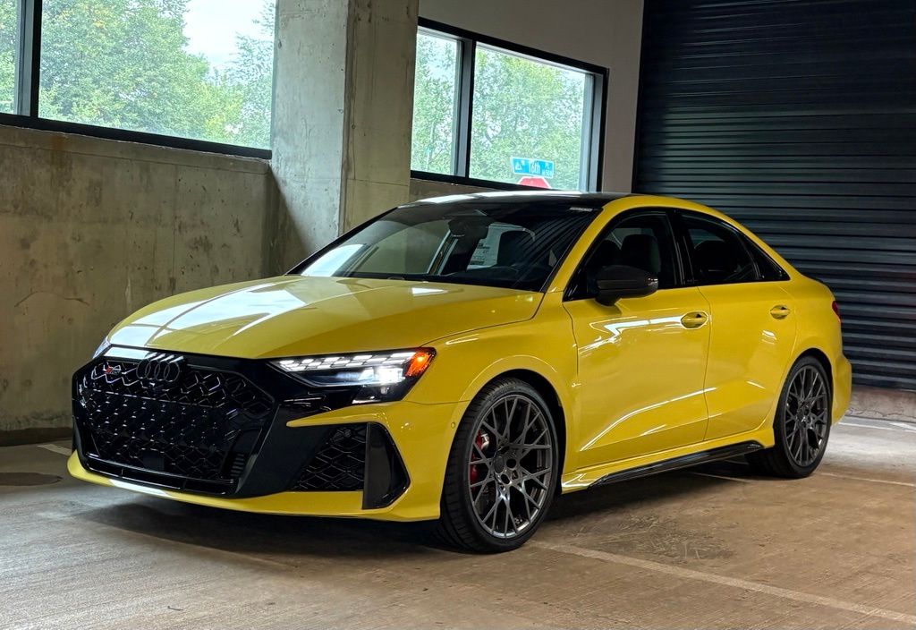 Python Yellow Metallic 2026 Audi RS 3 Sedan All-Wheel Drive 7-Speed Automatic