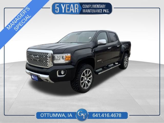 Onyx Black 2019 GMC Canyon Denali Crew Cab 4WD Pickup Truck Four-Wheel Drive 8-Speed Automatic
