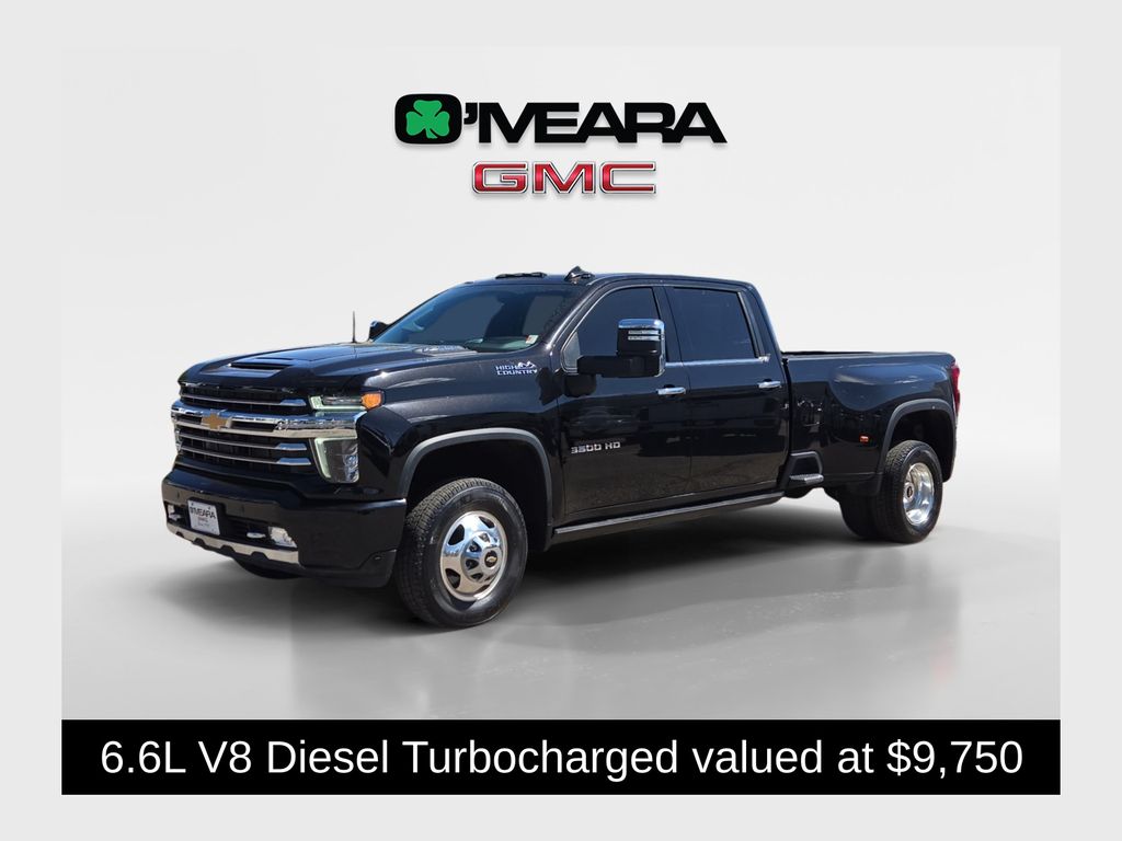 Mosaic Black Metallic 2023 Chevrolet Silverado 3500HD High Country Crew Cab 4WD Pickup Truck Four-Wheel Drive Automatic
