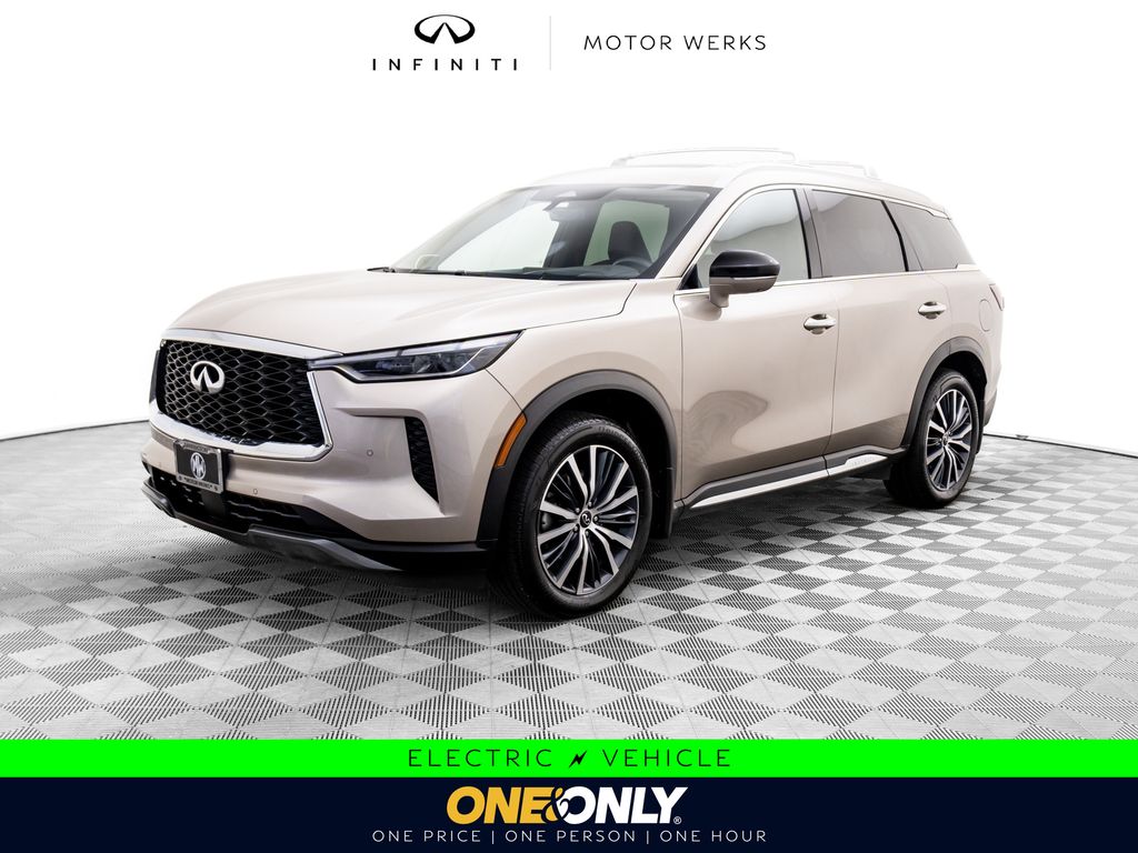 Warm Titanium 2023 INFINITI QX60 Sensory AWD SUV / Crossover All-Wheel Drive 9-Speed Automatic