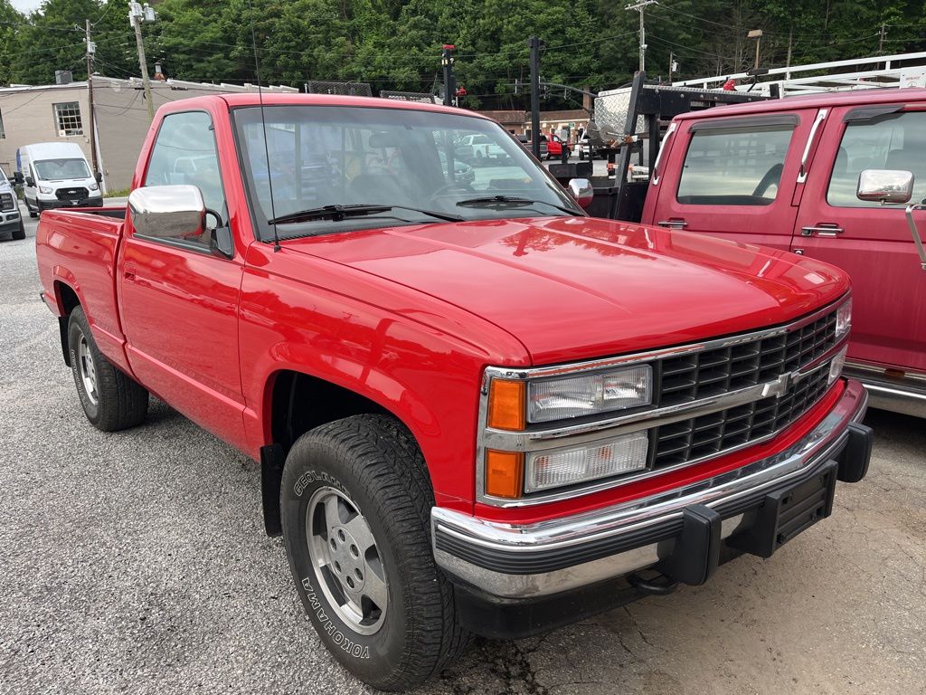 Cherry Red 1992 Chevrolet C/K 1500 Pickup Truck 4-Speed Automatic