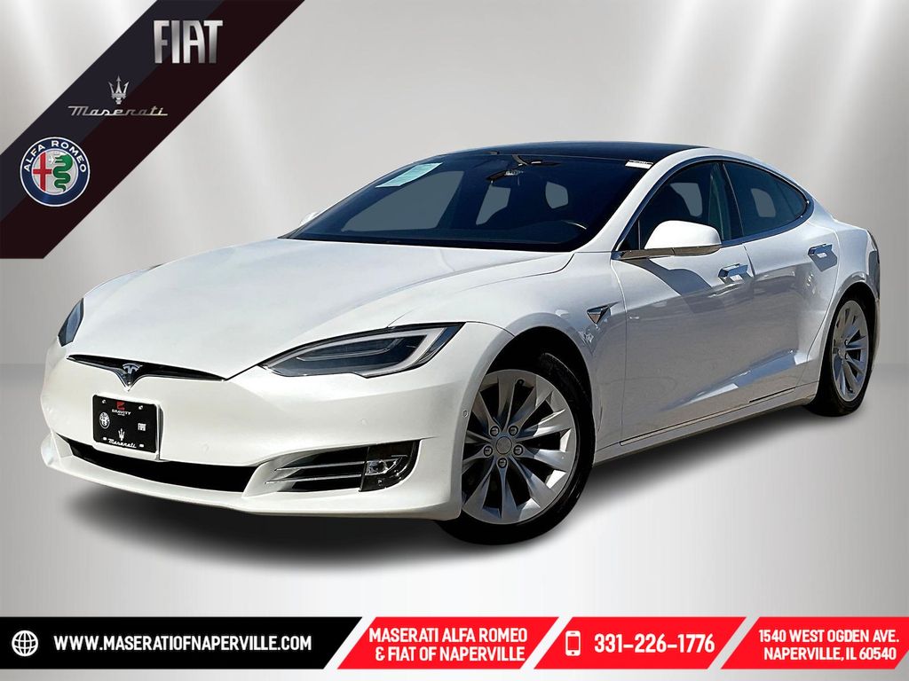 White 2019 Tesla Model S Long Range AWD Sedan All-Wheel Drive 1-Speed Automatic