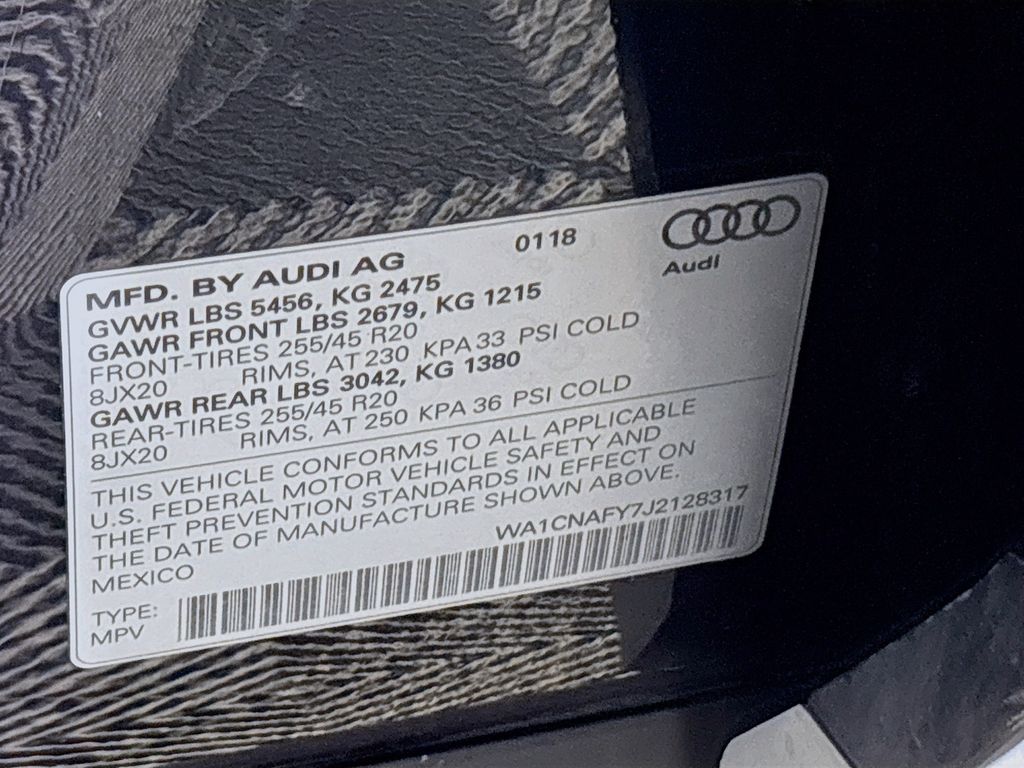 2018 Audi Q5 2.0T Prestige