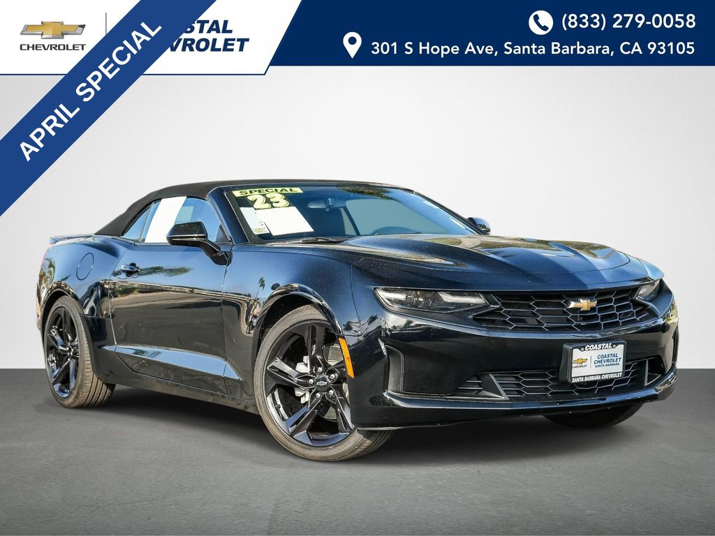 Black 2023 Chevrolet Camaro 2LT Convertible RWD Convertible Rear-Wheel Drive 6-Speed Manual