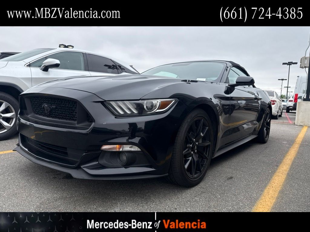 Shadow Black 2017 Ford Mustang Convertible Rear-Wheel Drive 6-Speed Automatic