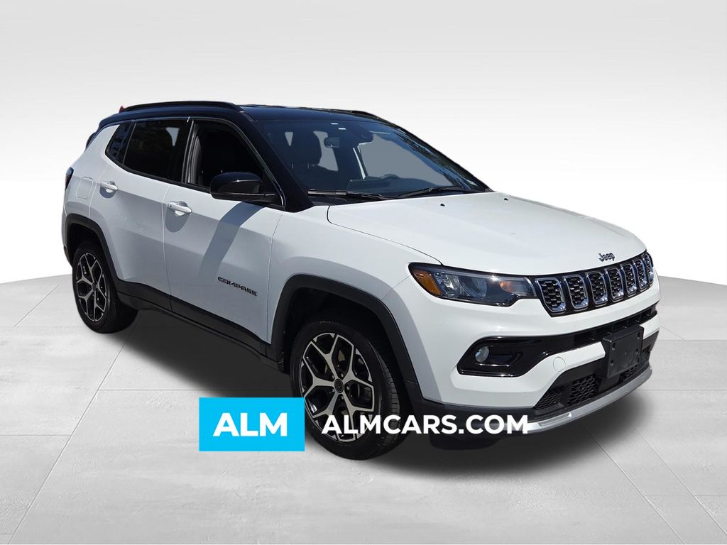 Bright White Clearcoat 2025 Jeep Compass Limited 4WD SUV / Crossover Four-Wheel Drive 8-Speed Automatic