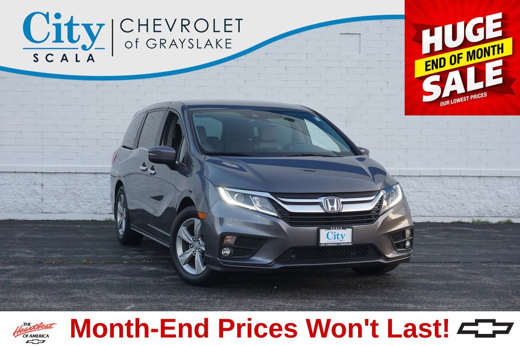 Silver 2019 Honda Odyssey Minivan Front-Wheel Drive 9-Speed Automatic