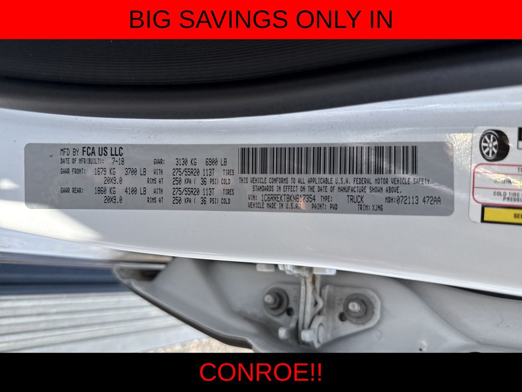2019 Ram 1500 Limited White at Victoria Chrysler Dodge Jeep Ram