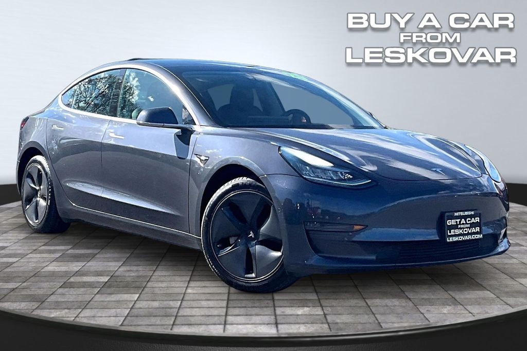 Gray 2020 Tesla Model 3 Long Range AWD Sedan All-Wheel Drive 1-Speed Automatic