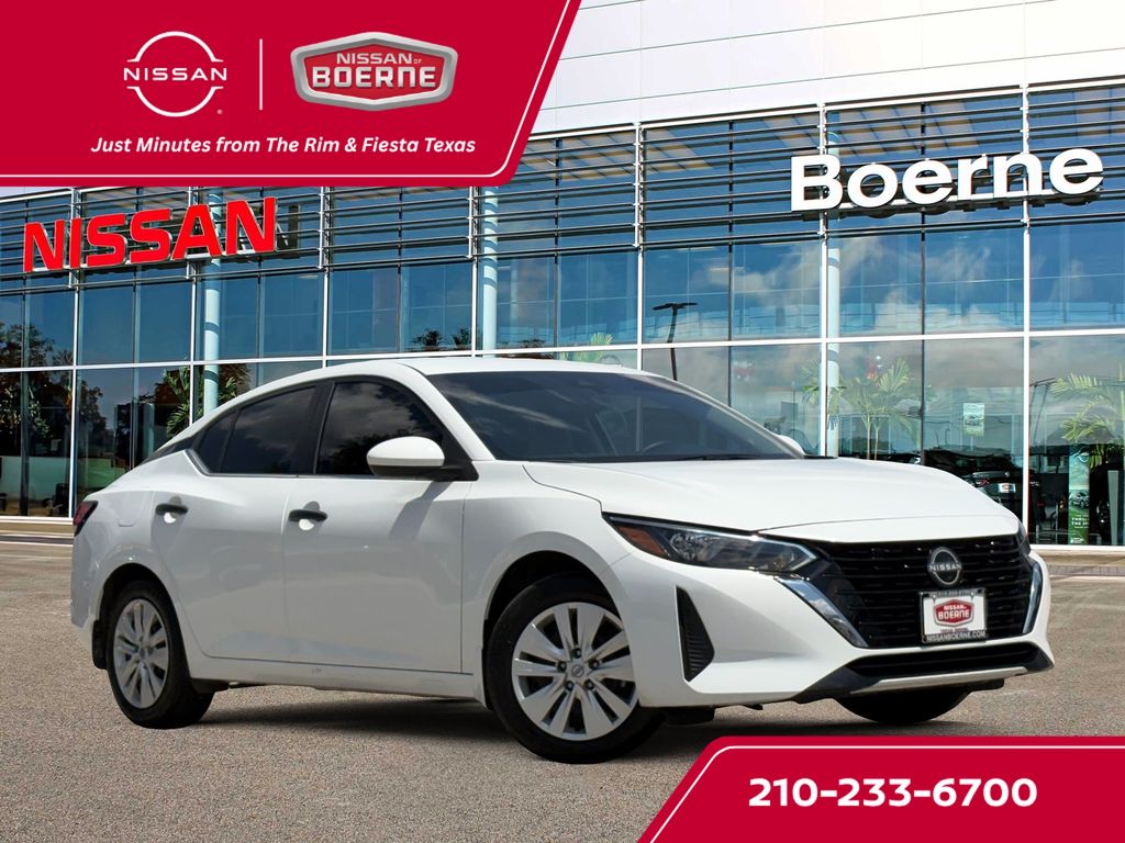 White (Fresh Powder) 2025 Nissan Sentra Sedan Front-Wheel Drive Continuously Variable Transmission