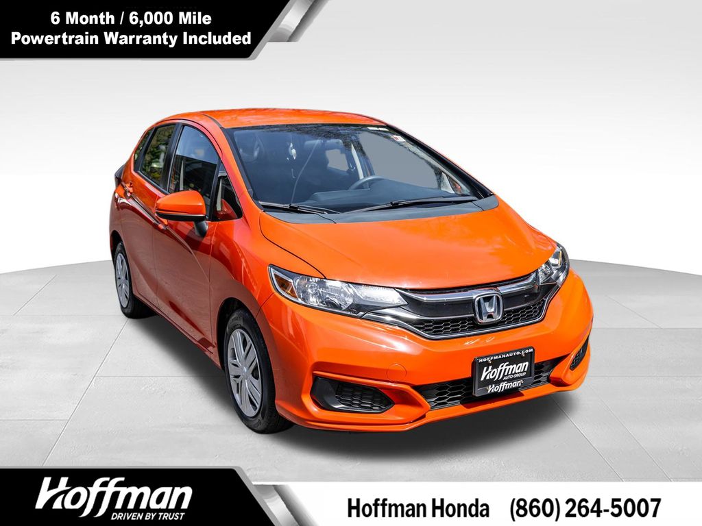 Orange Fury 2018 Honda Fit LX Hatchback Front-Wheel Drive Continuously Variable Transmission