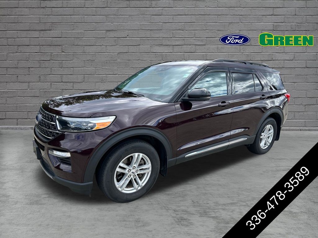 Jewel Red Metallic Tinted Clearcoat 2023 Ford Explorer SUV / Crossover All-Wheel Drive Automatic
